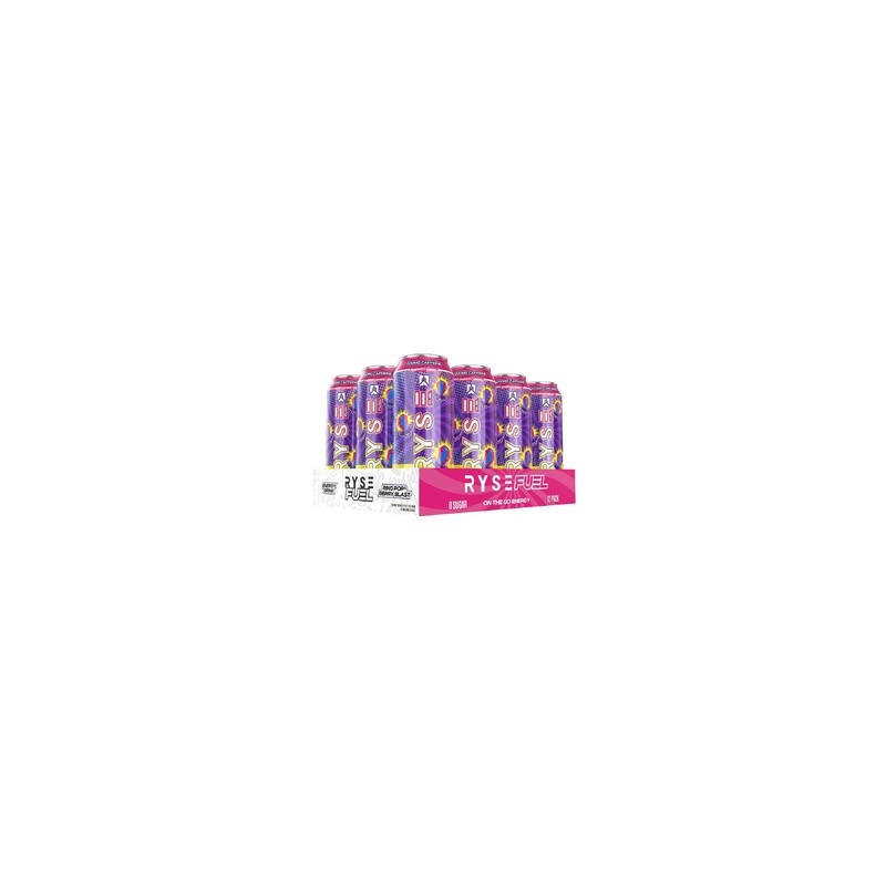 CAJA RYSE DRINKS 12PZAS 16 OZ RING POP BERRY BLAST