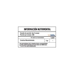 BLACKBEAR BAG CREATINA MONOHIDRATADA 1 KG