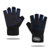 GUANTES DE TELA PARA GYM UNISEX COSTURA AZUL
