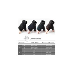GUANTES DE TELA PARA GYM UNISEX NEGRO L