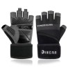 GUANTES CULTURISMO ANTIDESLIZANTE NEGRO M