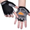 GUANTES TRANSPIRABLES NEGRO NARANJA L