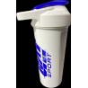 SHAKER GAT SPORT 20 OZ WHITE WIT LOGO BLUE
