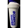 SHAKER GAT SPORT 20 OZ WHITE WIT LOGO BLUE