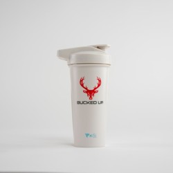 SHAKER BUCKED UP PERFECT SHAKER 28 OZ WHITE-RED