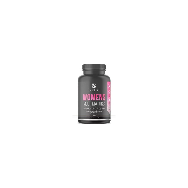 BLIFE Womens Mult Matur3 | Multivitamínico para Mujeres +40 180 Caps | 500 mg