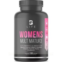 BLIFE Womens Mult Matur3 | Multivitamínico para Mujeres +40 180 Caps | 500 mg