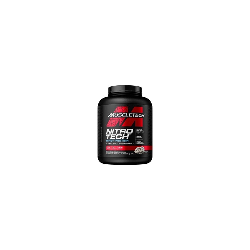 NITROTECH WHEY PROTEIN 4 LBS 40 SERVICIOS COOKIES & CREAM