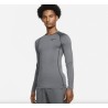 NIKE PRO PLAYERA FITNESS CORTE AJUSTADO MANGA LARGA GRIS XL