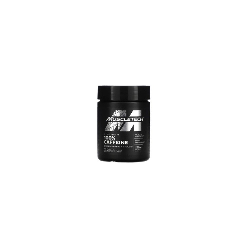 MUSCLETECH PLATINUM 100% CAFFEINE 125 SERVS