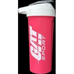 GAT SHAKER PINK MT LOGO WHITE 20 OZ