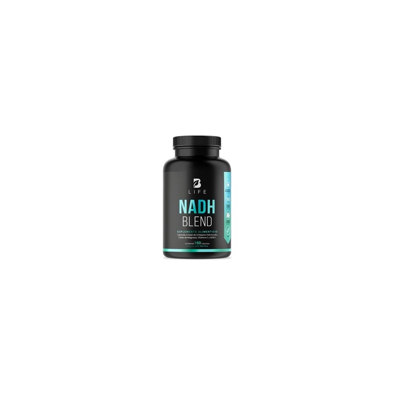BLIFE NADH Blend | NADH, Colágeno Hidrolizado y Vitamina C  180 caps | 500 mg