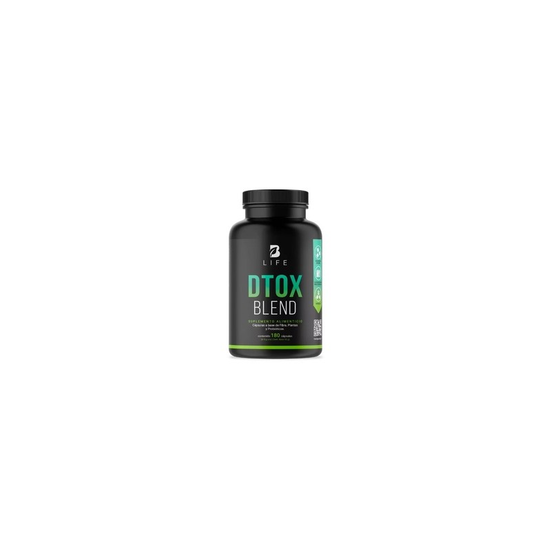 BLIFE Dtox Blend | Detox a base de Malva, Psyllium Husk y Diente de León 180 Caps